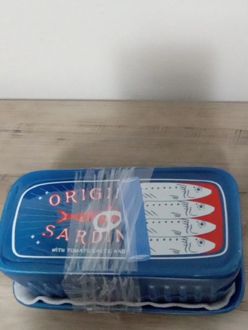 Butter Dish With Sardine Design